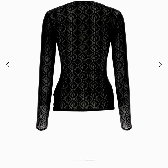 Marine Serre Monogram Mesh Jacquard Top - Picture 2 of 3